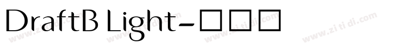 DraftB Light字体转换